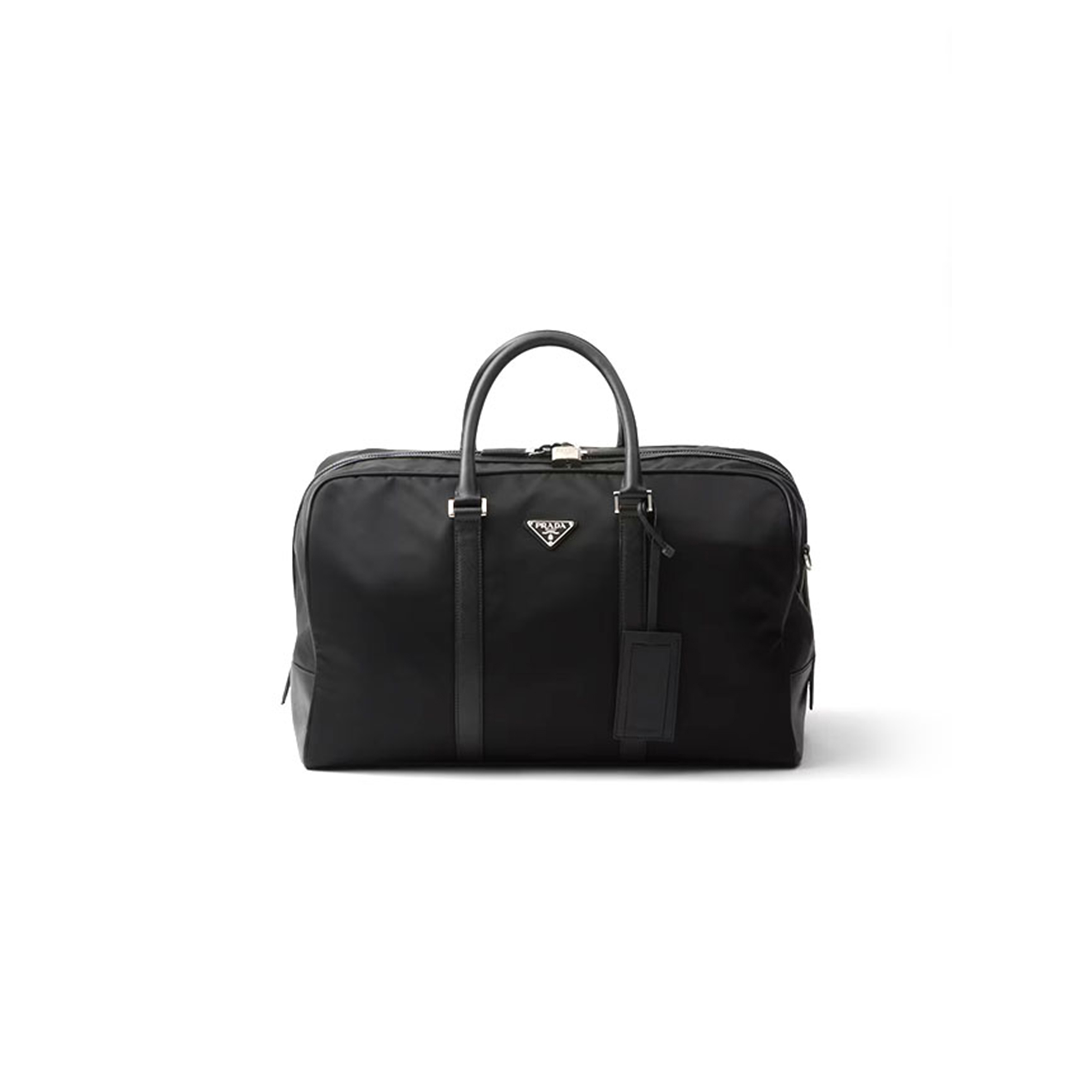 Pra*a re-nylon and saffiano leather duffel bag 2vc014 (45*27*23cm)